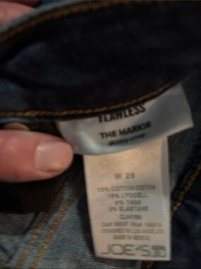 Joe's Jeans Flawless Markie Crop Skinny Dark Blue Denim size 26